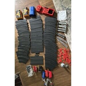 Vintage Slot Car race track 73 Pieces